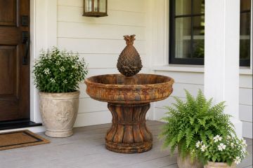Welcome Concrete Water Fountain